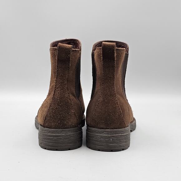 Born Women's Size 10 M US EUC Cove Brown Suede Pull On Chelsea Ankle Boots Shoes - Picture 4 of 8